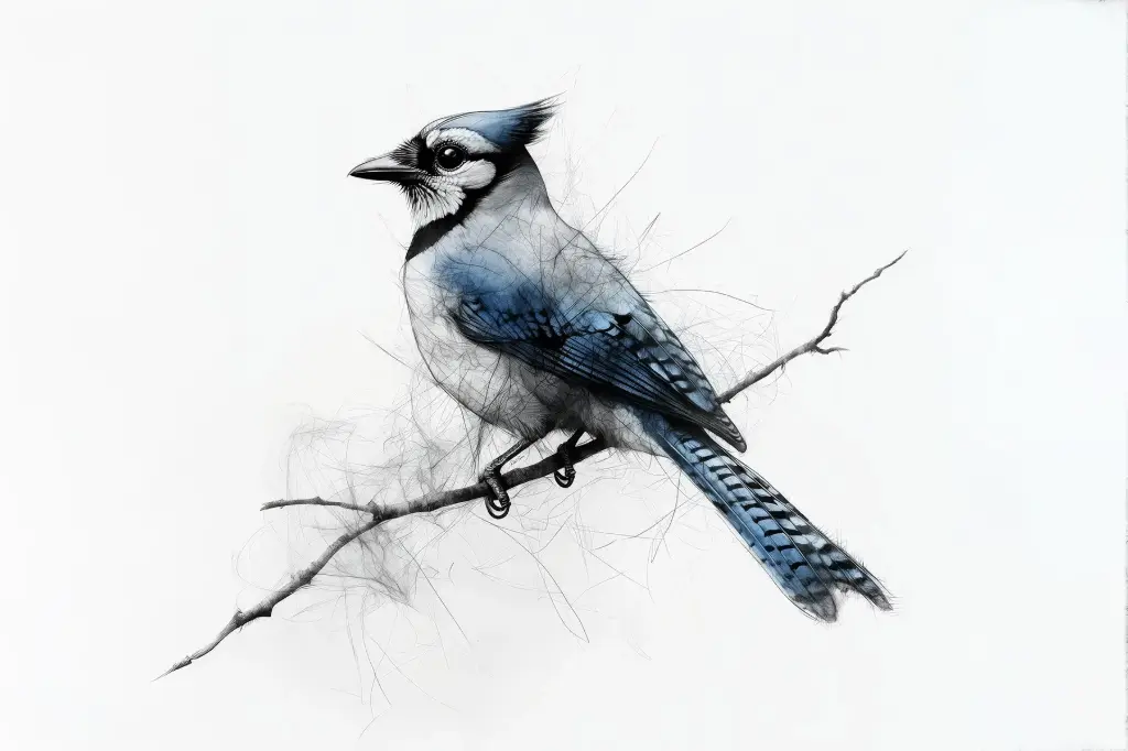 Digital Art - BlueJay - #01