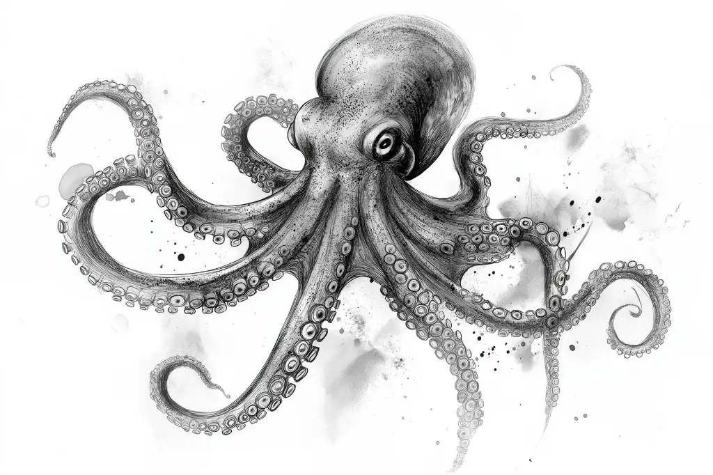 Digital Art - Octopus - #04