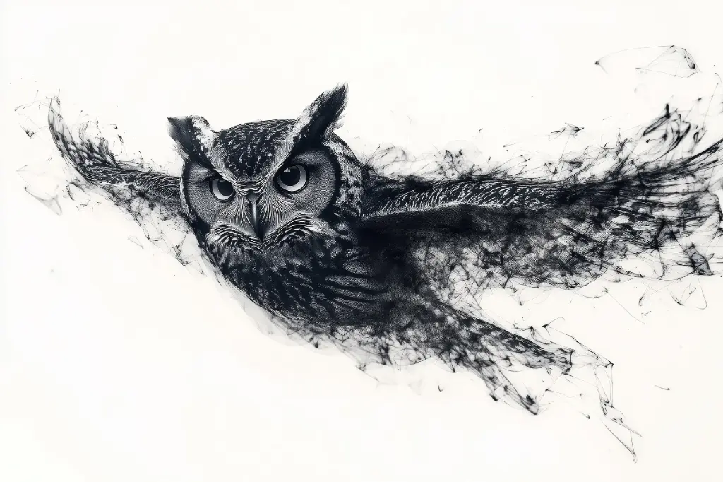 Digital Art - Owl - #03