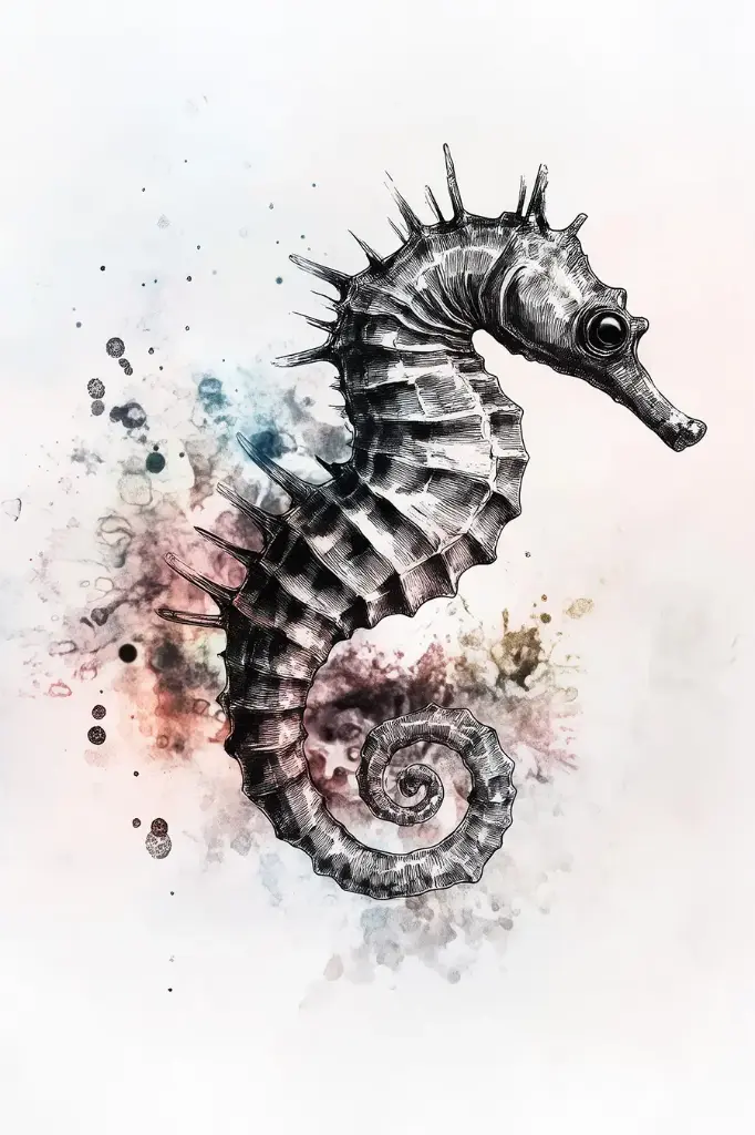 Digital Art - Seahorse - #04
