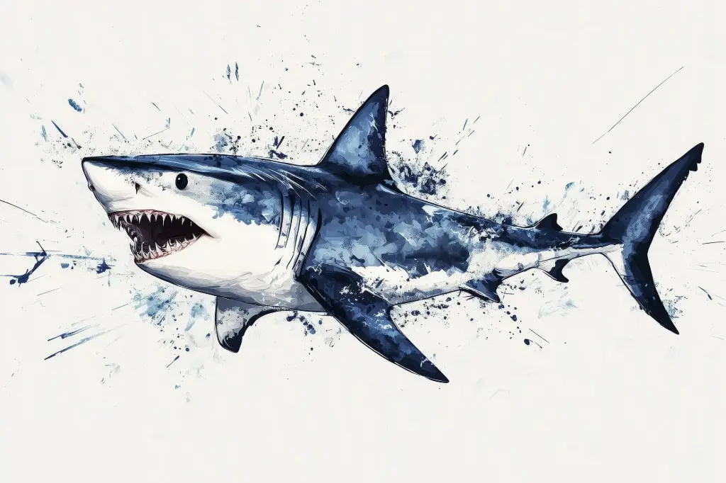 Digital Art - Shark - #06