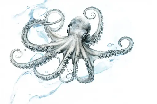 Digital Art - Octopus - #01