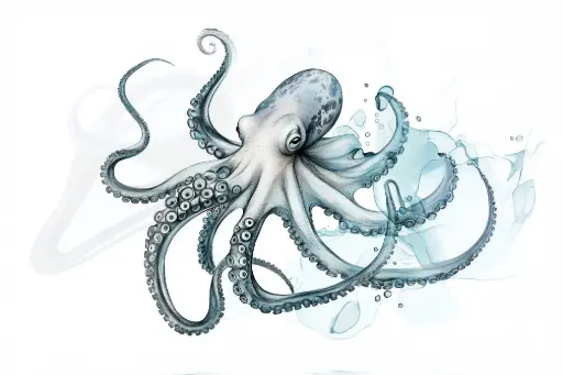 Digital Art - Octopus - #02