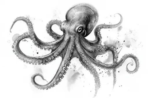 Digital Art - Octopus - #04