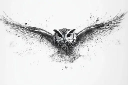 Digital Art - Owl - #02