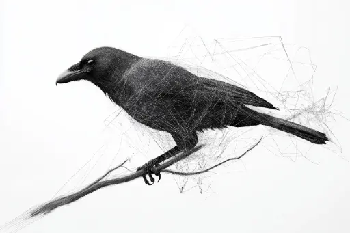 Digital Art - Raven - #02
