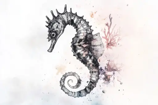 Digital Art - Seahorse - #02