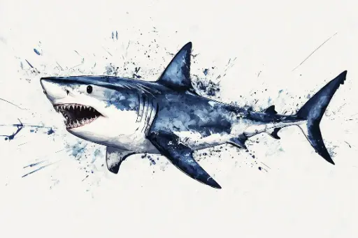 Digital Art - Shark - #06