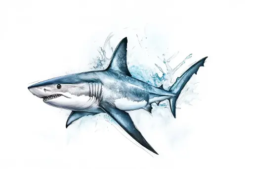 Digital Art - Shark - #08