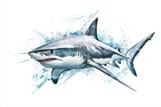 Digital Art - Shark - #09