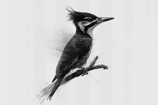 Digital Art - Woodpecker - #01