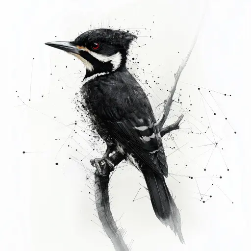 Digital Art - Woodpecker - #03